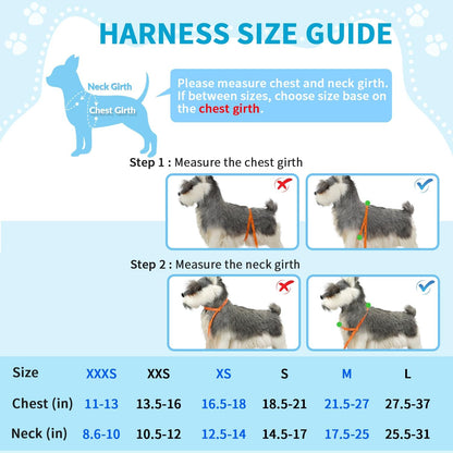 Dog Car Harness Seat Belt, Adjustable Mesh Breathable Vest with Elastic Bungee Tether, Soft Padded 2-In-1 Safety Car Harness Seatbelt for Small Medium Large Dogs (Blue,M)
